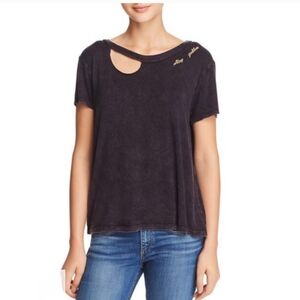 Vintage Havana Stay Golden Tee, Distressed Black